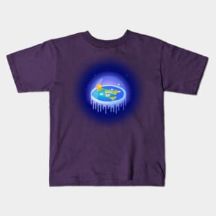 flat earth Kids T-Shirt